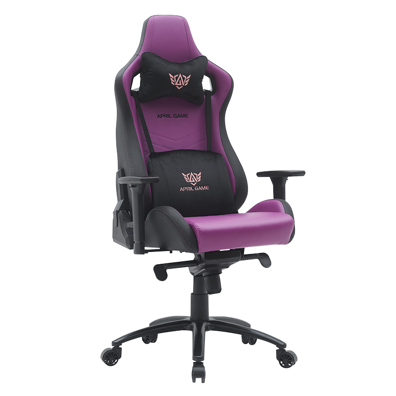 Scaun pentru jocuri Racing King cu spătar înalt violet (D-8102)