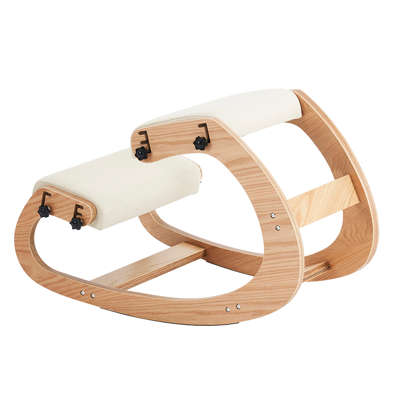 Scaun de birou îngenunchiat cu scaun bej tapitat (Y-C33)