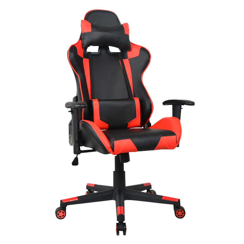 Scaun de gaming sport cu cotieră 2D roșie (Y-2572)