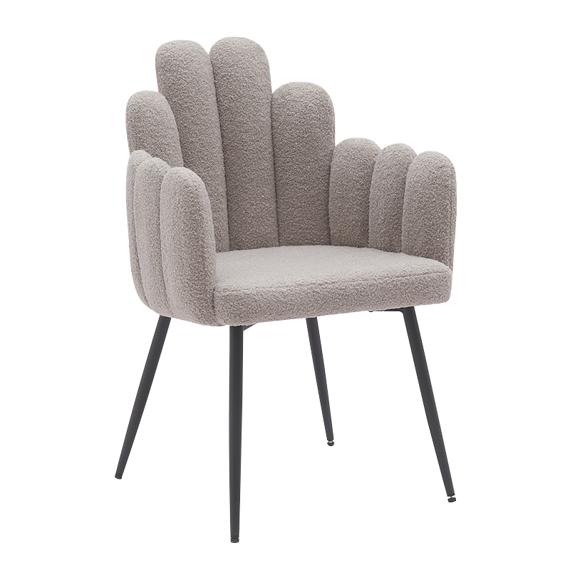 Scaune de sufragerie cu picioare din metal negru gri (Y-C14)