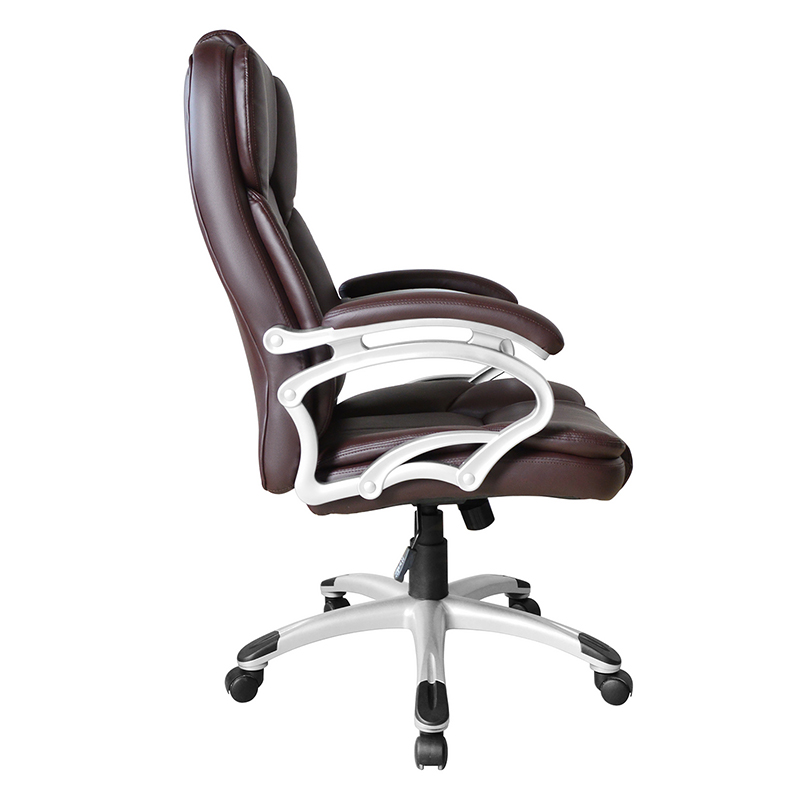 Scaun de birou executiv maro cu spatar inalt cu suport fix (Y-2825)