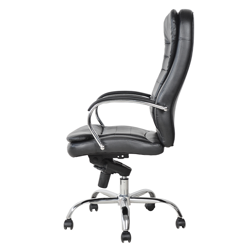 Scaun de birou ergonomic Manager cu cotieră cromată (M-6117)
