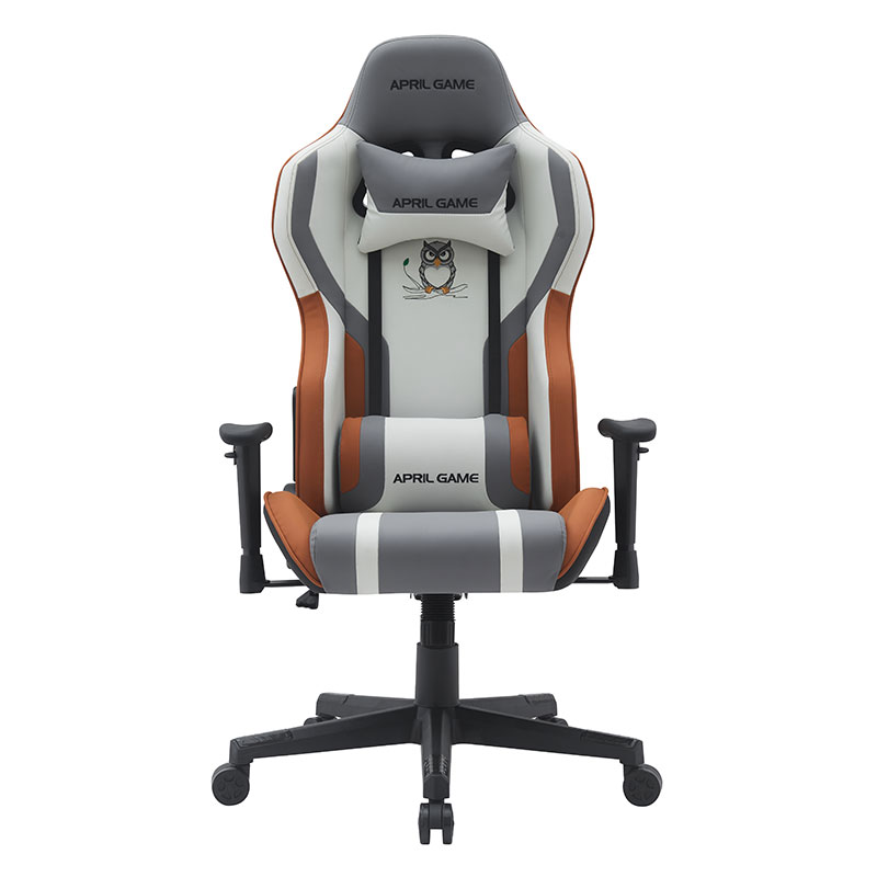 Scaun înalt din piele sintetică cu design animal Silla Gamer pivotant la 180 de grade, înclinabil, cadru puternic pentru curse (T-7121)
