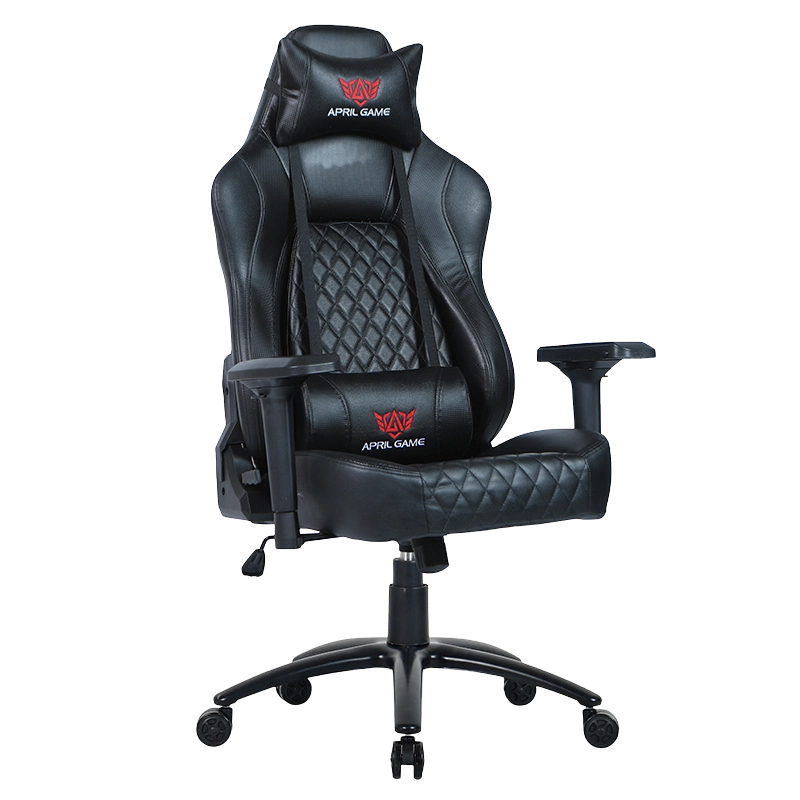 Cotiera 4D cu spatar inalt, scaun de gaming cu baza metalica cu vopsire neagra (Y-2520)