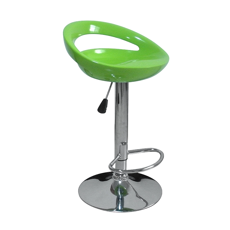 Scaun de bar pivotant cu spate jos din plastic ABS verde (GY-914)